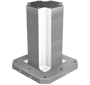 Clamping towers, grey cast iron, 4-sided, with pre-machined clamping faces